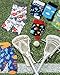6 Pairs Novelty Sports Gifts for Boy Teen Funny Athletic Cotton Crew Socks Xmas Gift for Lacrosse Hockey Lovers Youth 13-19(Lacrosse)
