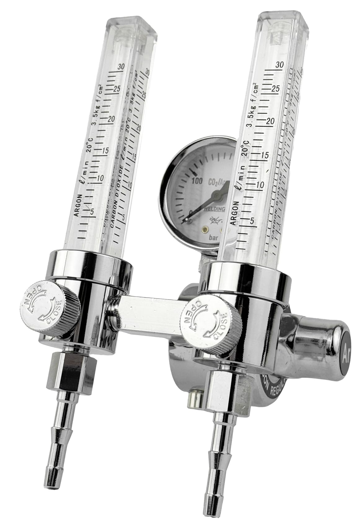 WELDINGER Druckregler ECO mit 2 x Flowmeter für Argon + Formieren