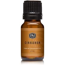 P&J Trading Fragrance Oil for Diffusers for Home - Cinnamon 10ml Fragrance Scents for Candle Making - Soap Making Supplies & Car Diffuser Scents