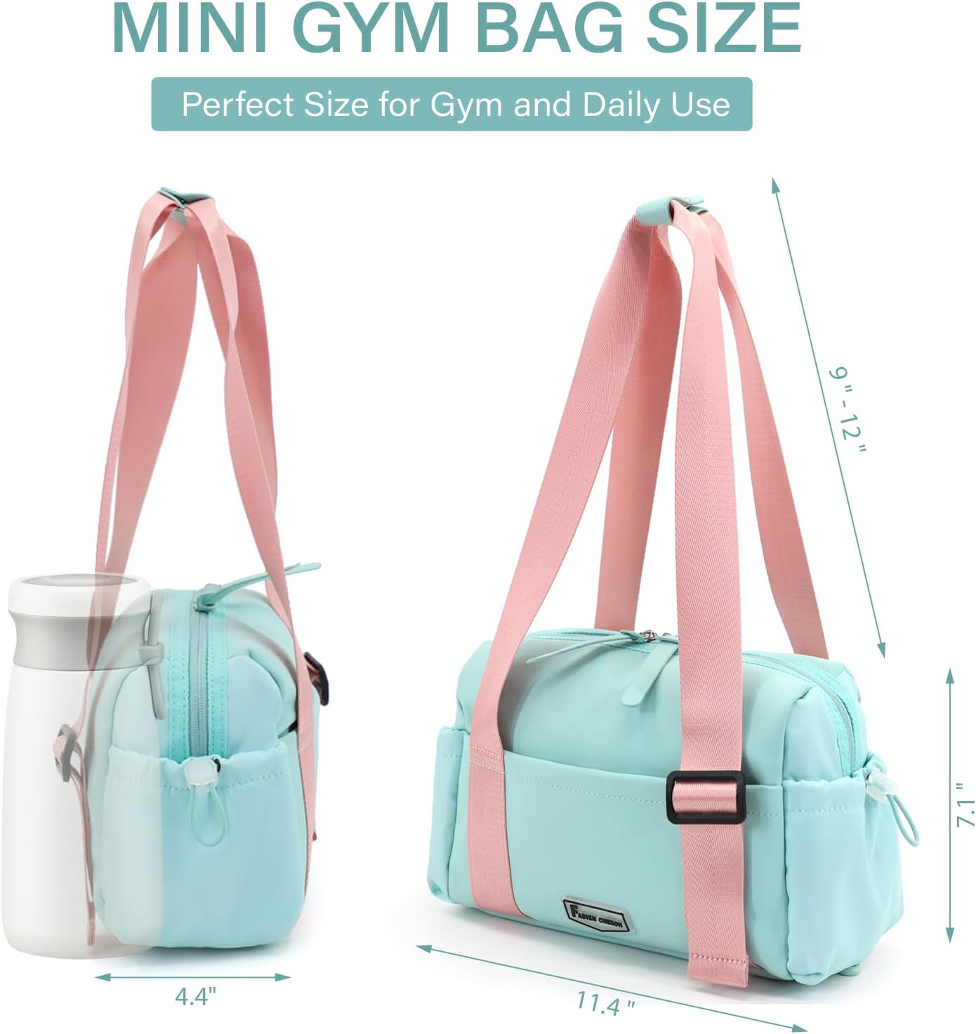 Small Gym Bag for Women,Mini Duffle Bag with Wet Compartmen,Womens Gym Bag for Weekender/Workout/Sport - Image 6