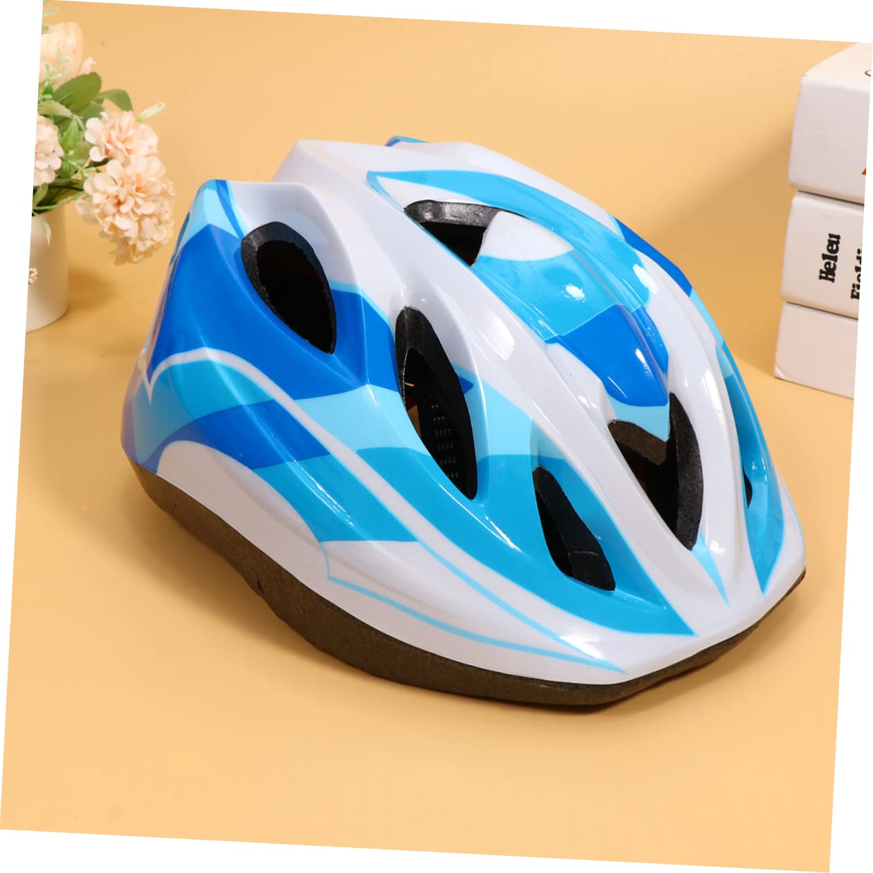 Kisangel 2pièces Casque De Ajustable pour Sports Extérieurs Casque De Roller Vélo Et Scooter Bleu