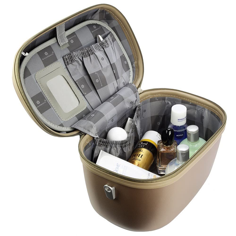SNOWBALL - Vanity Case SNOWBALL Dublin 34 X 24 CM ABS - Idée Cadeau Femme Ecru - Ecru, Tissu