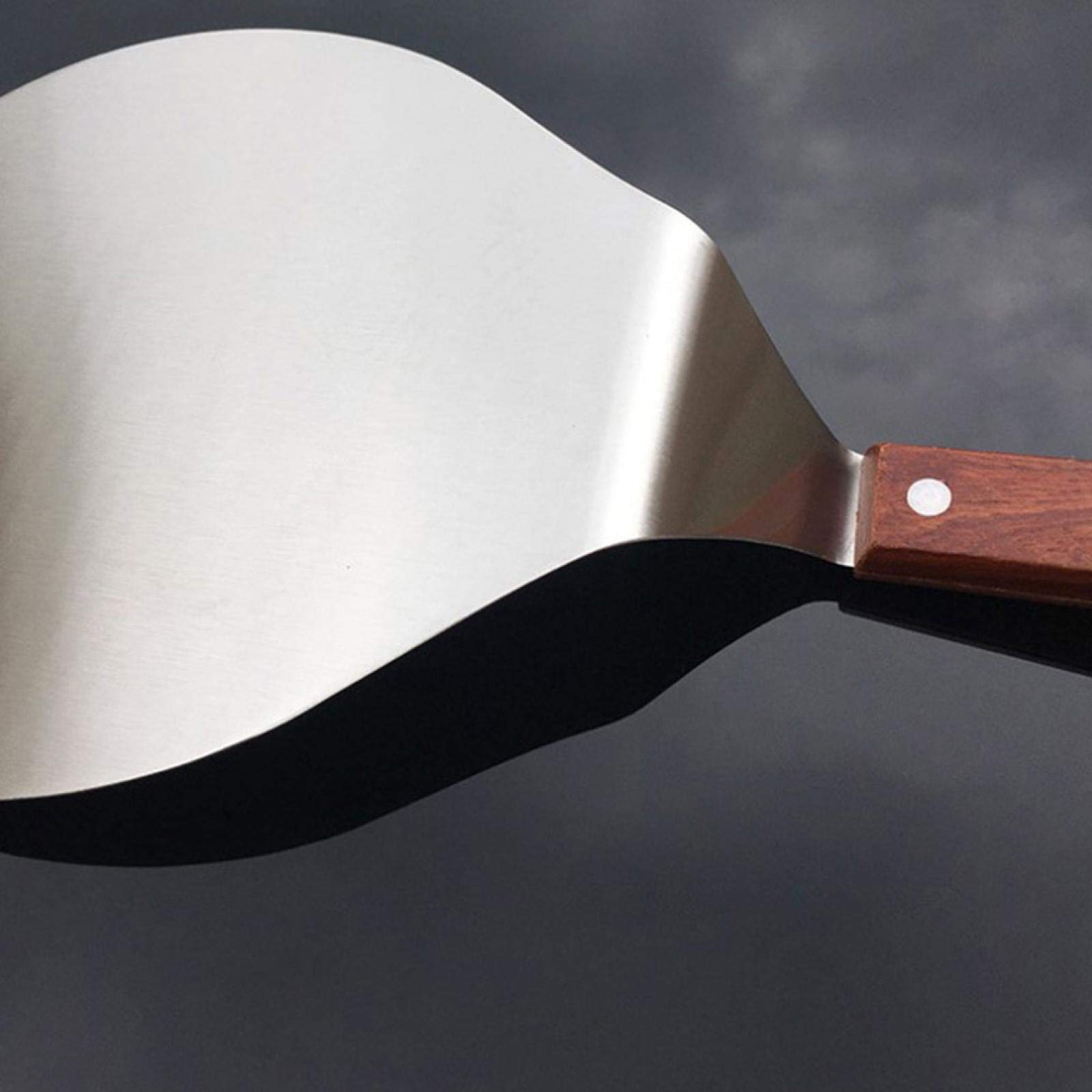 Pala para Pizza de Acero Inoxidable, espátula para Pizza, Pala para Tartas, Herramienta para Hornear panqueques para la Cocina del hogar