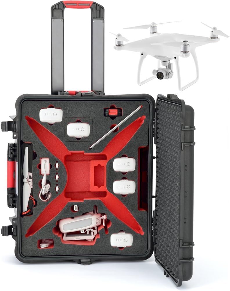 HPRC Hard Case for DJI Phantom 4, Pro and Pro+, Black (HPRC2700WPHA4)