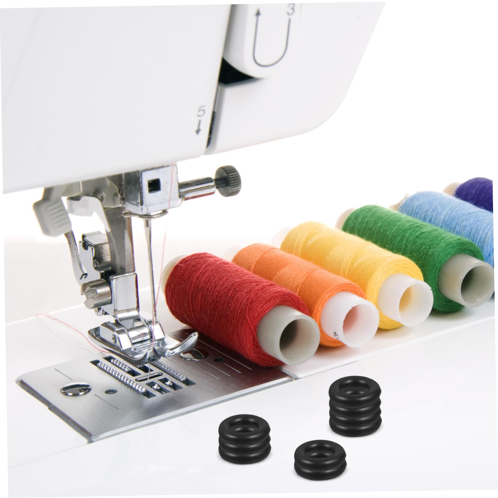 Avvolgore elettrico automatico per bobina con supporto per filo per macchina da cucire industriale domestica Avvolgore per filo Strumento assistente per avvolgimento  15