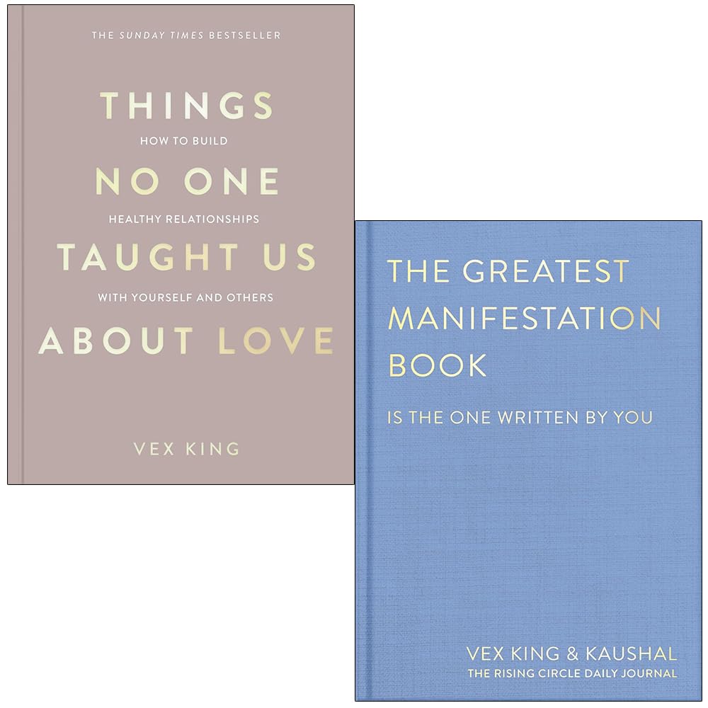 Things No One Taught Us About Love & The Greatest Manifestation Book By Vex King 2 Books Collection Set