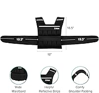 Vista 6 de ZELUS Weighted Vest, 20lb/30lb/60lb Vest Adjustable Weights for Exercise, Weight Vest for Men, Workout Vest for Home Workouts Cardio Strength