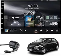 Central Multimídia Onix e Prisma Joy Adak G2 Tela QLED de 7" Polegadas 2GB 64GB Carplay e Android Auto GPS + Câmera de ré