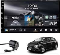Central Multimídia Onix e Prisma Joy Adak G2 Tela QLED de 7" Polegadas 2GB 64GB Carplay e Android Auto GPS + Câmera de ré