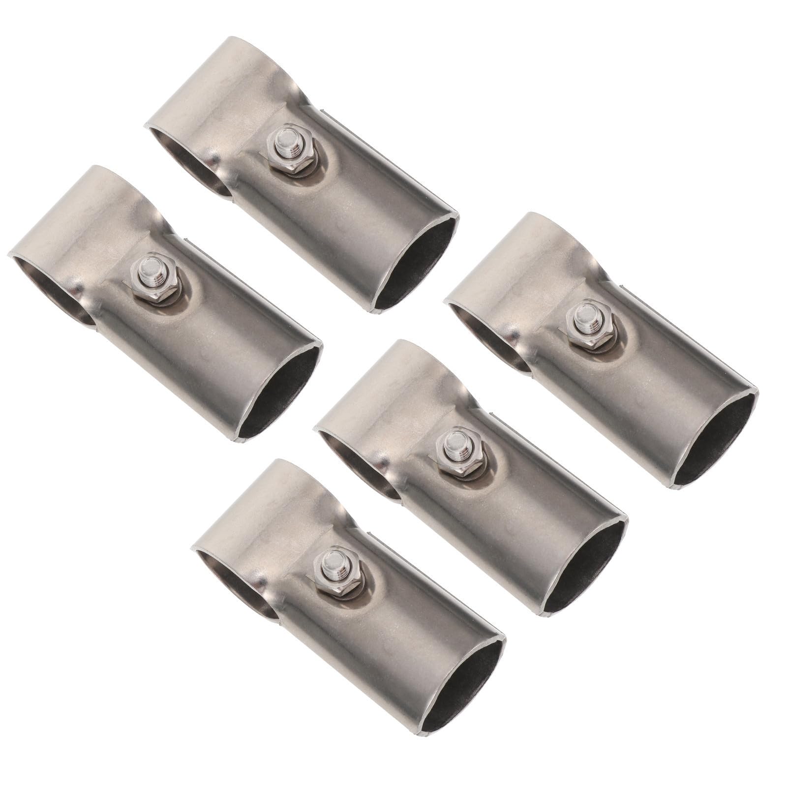 Conector de barra para armario y terraza, unión estable de acero inoxidable color plata