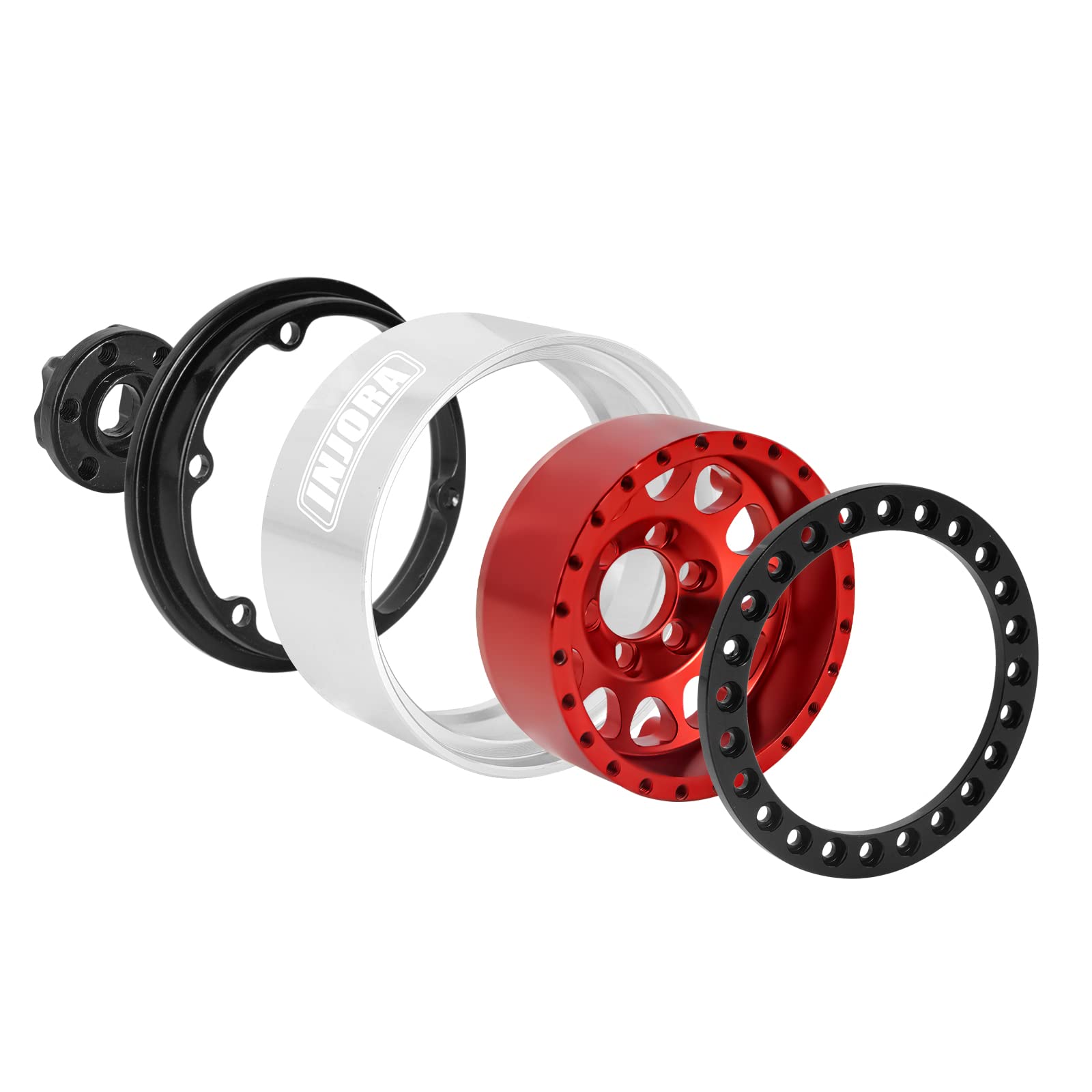 INJORA 1.9 Beadlock Wheels For RC Crawlers - CNC Aluminum Rims For Axial SCX10, TRX4 - View #12