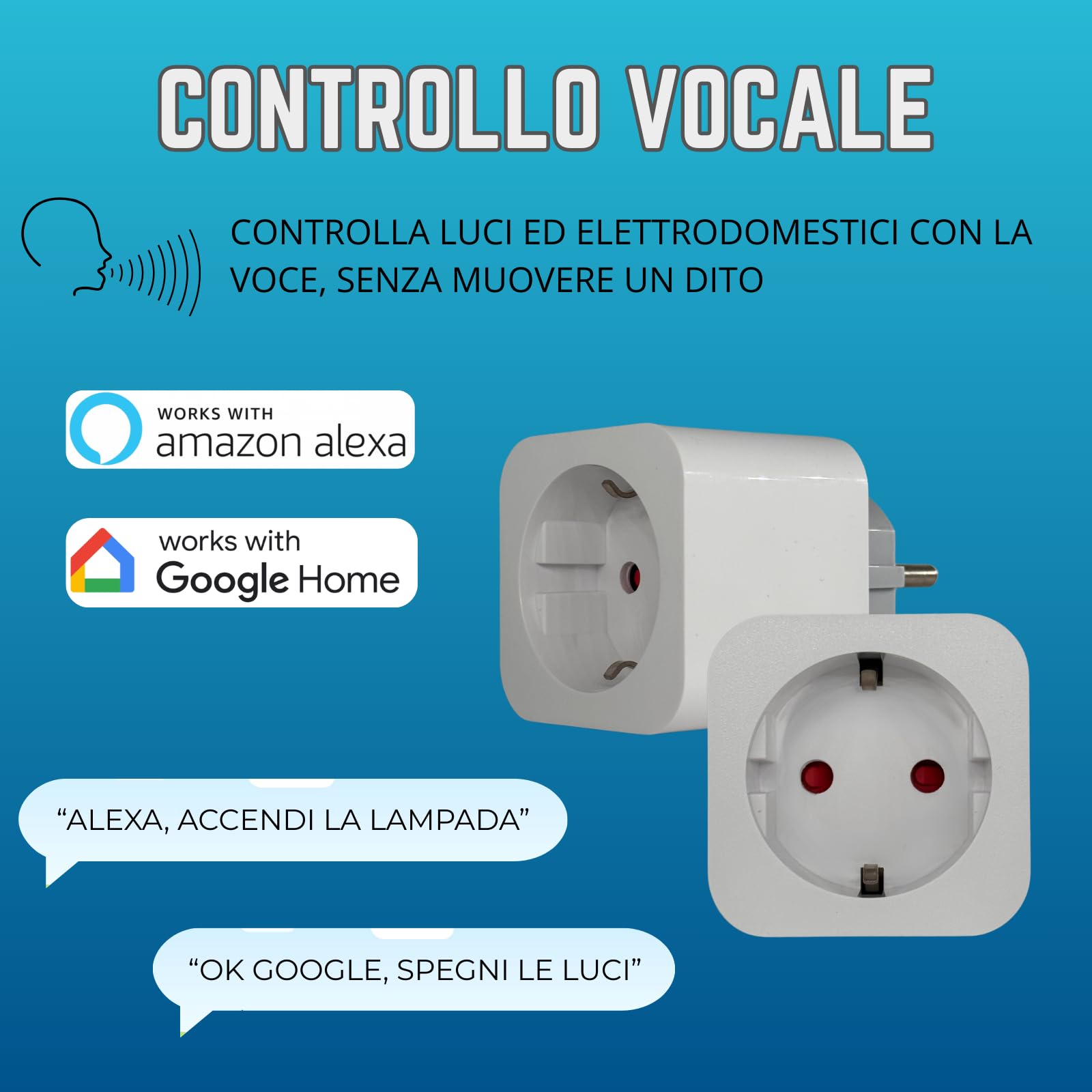 4 Stück Smart WiFi Steckdose 16 A mit Verbrauchsüberwachung, kompatibel mit Alexa und Google Home, 3680 W 2,4 GHz, Timer und Fernbedienung App Smart Life, intelligente Steckdose mit
