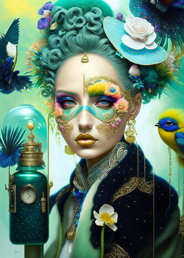 Toile murale affiches de portrait pour un salon contemporain chic