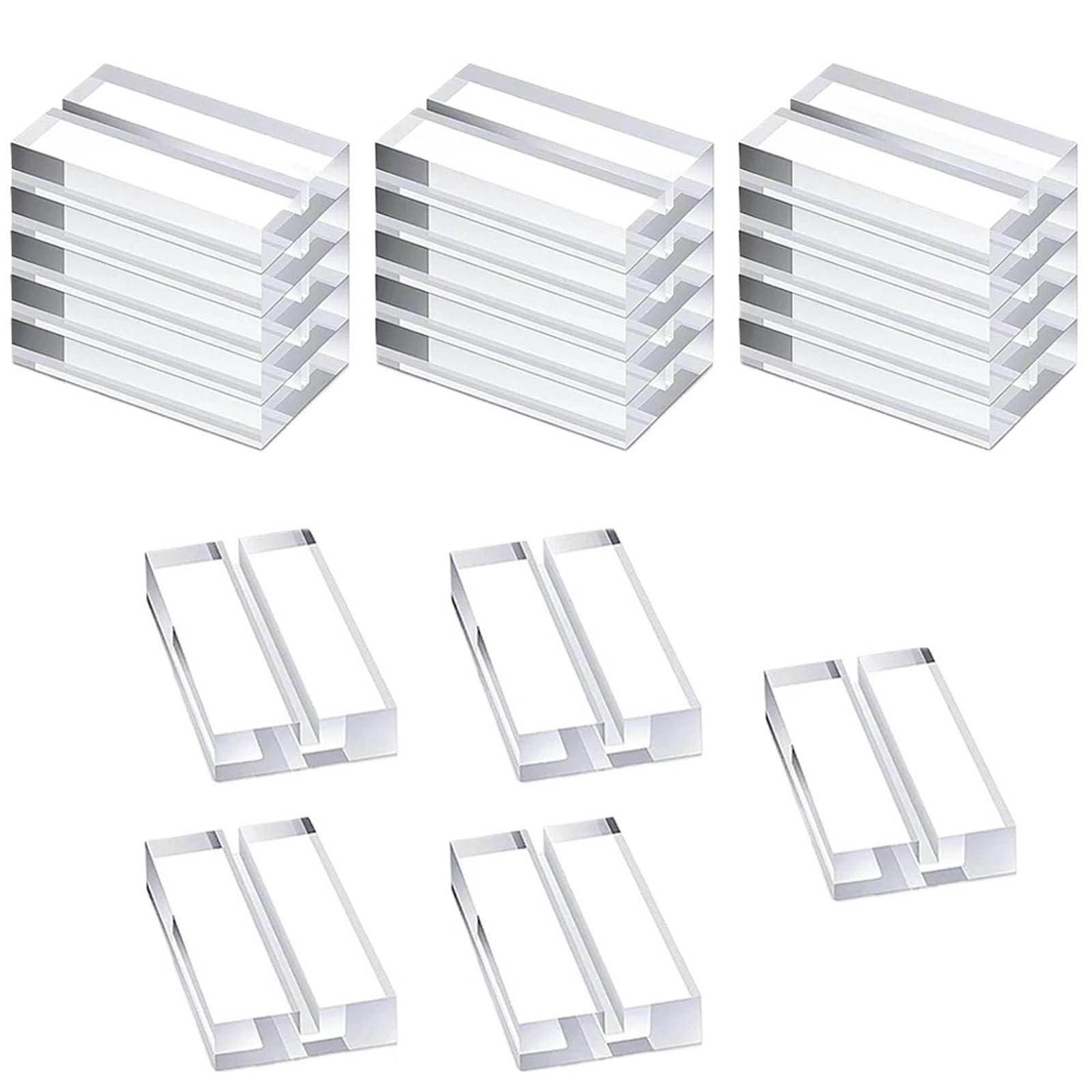 GOXQIT 20Pcs Stands Place Card Holders Table Number Display for Photos Office Home Wedding Party Decor For Party