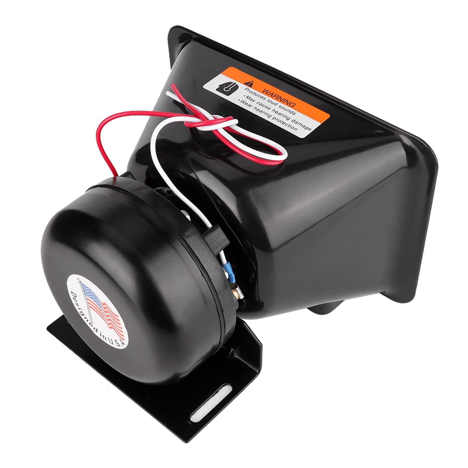 Haut-parleur de Sirène 200W, Haut-parleur de Sirène 200W, Klaxon 12V 200W Super Fort Universel Avertissement de Voiture Alarme Klaxon Haut-parleur Fonctionne avec Système D'alarme
