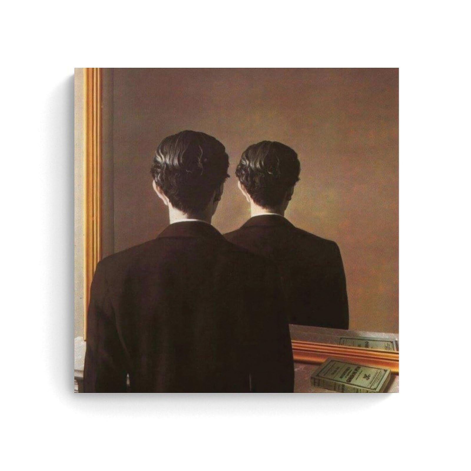 Yyueqil Unframe Rene Magritte Prints Not To Be Reproduced Wall Art Room Aesthetic Print Art Wall Painting Canvas Modern Bedroom Decor 16X16inch(40X40cm)