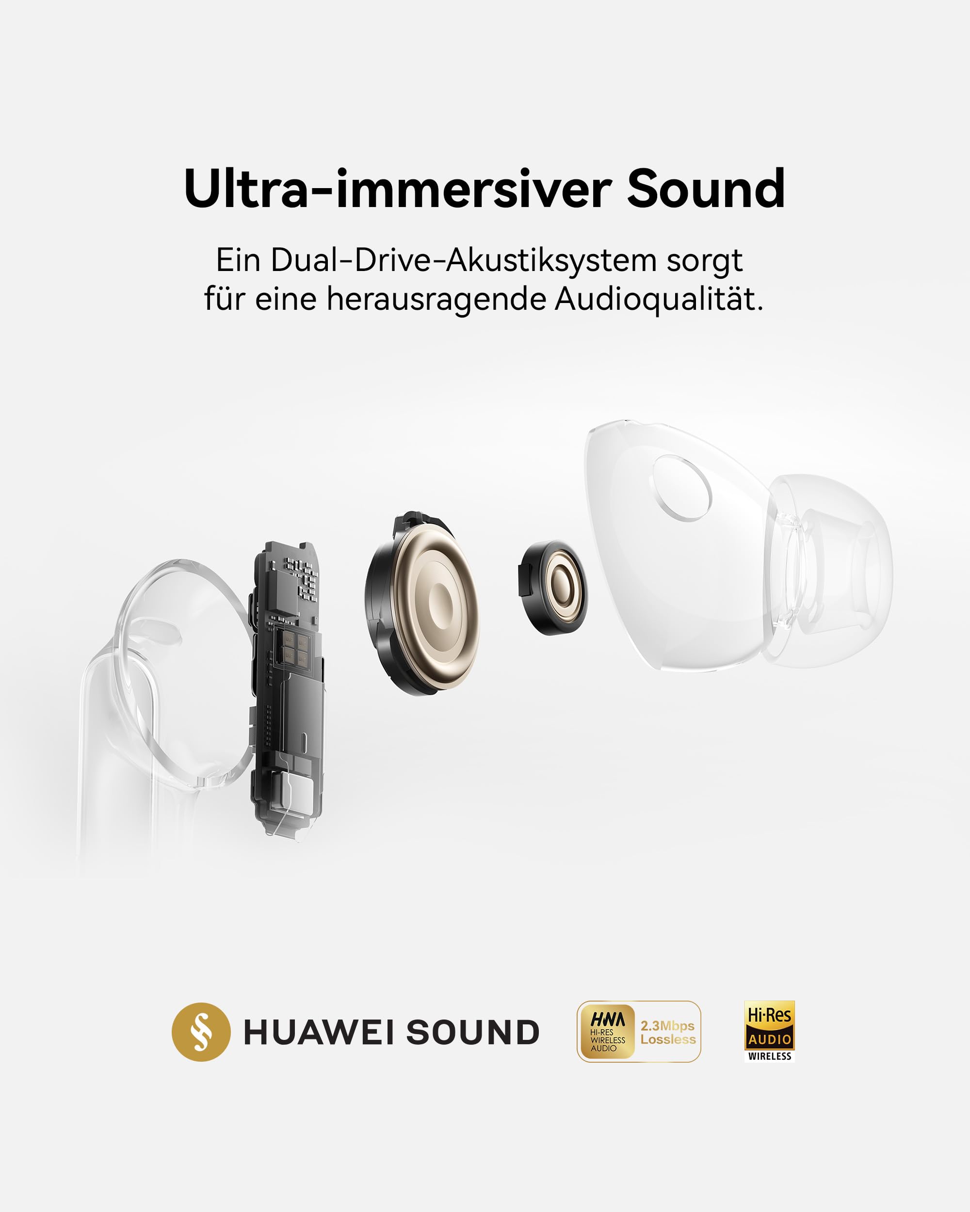 HUAWEI FreeBuds Pro 5 Kabellos Bluetooth Kopfhörer, Schwarz | In Ear Kopfhörer mit KI-Geräuschunterdrückung für Business & Büro, stabile Anrufe, IP57, für Sport, Bis zu 38 Stunden Akku