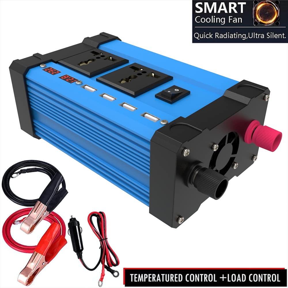 Inverter 4000W Auto Power Inverter 12V 220V 110 V DC a AC Solar Inversor 12 V 220V Sine Wave Convertor Auto Inverter Inverter Auto (Color Name : 1)