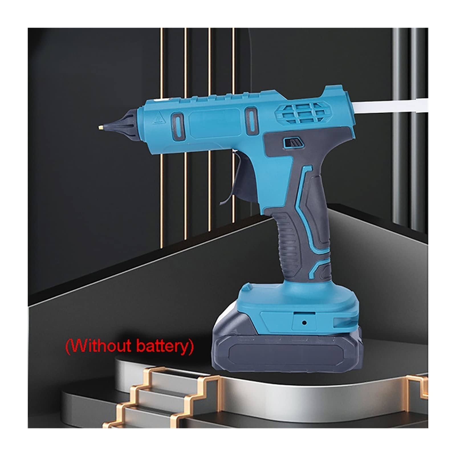 Pistola for colla a caldo con bastoncini di da 11 mm Mini pistole industriali Temperatura calore Strumento riparazione termoelettrica for wireless Riscaldamento Rapido