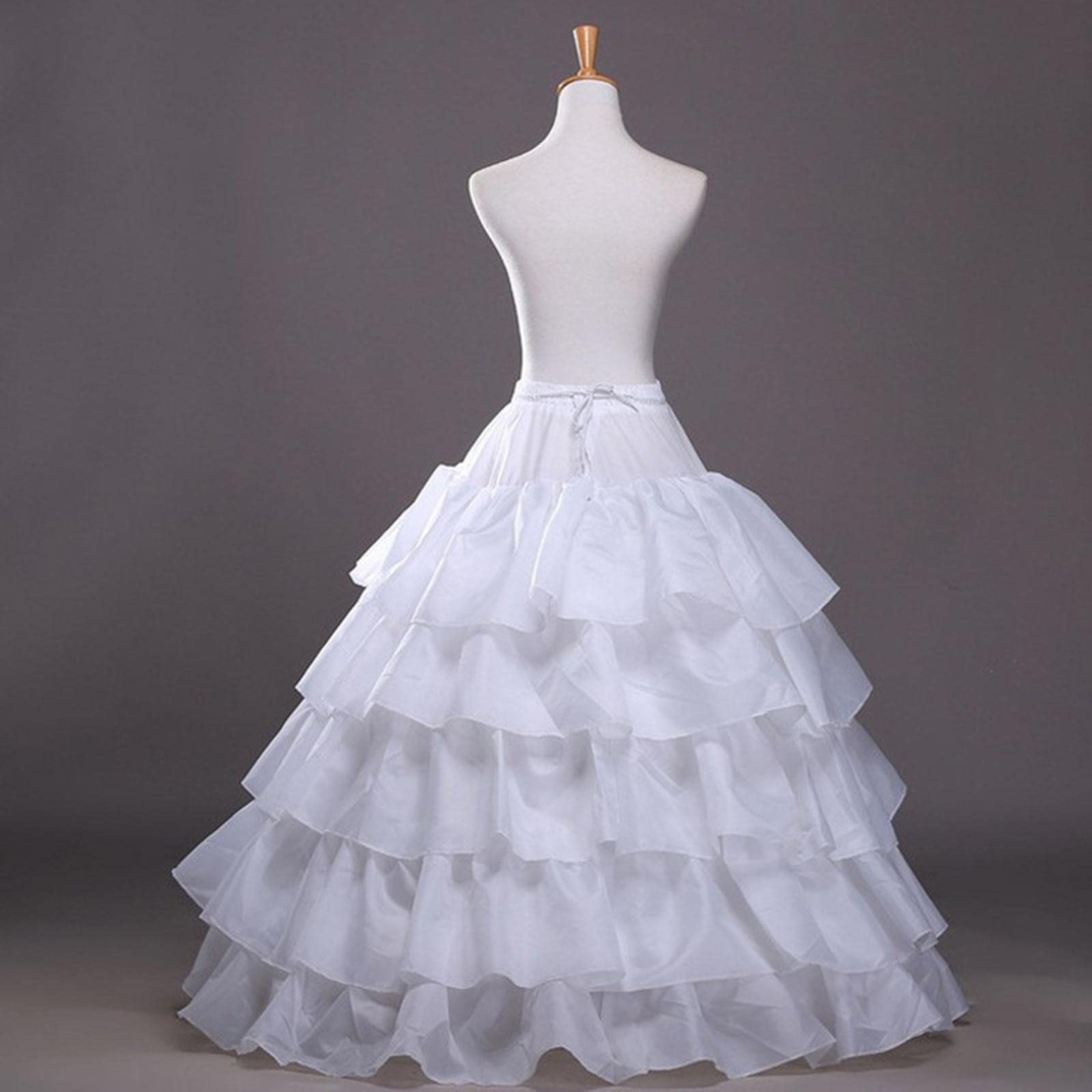 Jupon à Cerceau pour Robes de Mariée, Robes de Bal, Jupon, Accessoires de Mariage, Ceinture élastique pour Cosplay