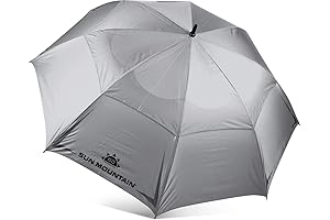 Sun Mountain UMB 68 Manual Silver Golf Umbrella