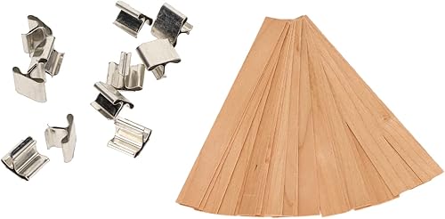 Miniatura 6 de 33 mechas de madera para velas artesanales, hechas a mano, degradables, ecológicas, sin humo, mechas con base para hacer velas de bricolaje