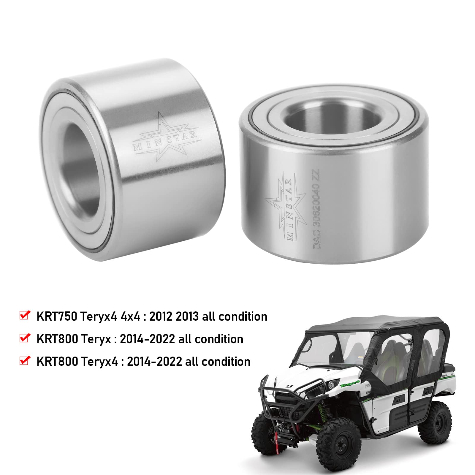 Amazon.com: Rear Wheel Bearings Fit for Kawasaki Teryx 4 750 2012