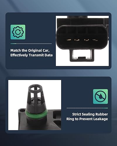 Miniatura 3 de SCITOO Sensor de presión absoluta del colector AS199, 2 piezas, apto para Ford Escape 2006-2012 apto para Ford Escape 2003-2008 apto para Ford Focus