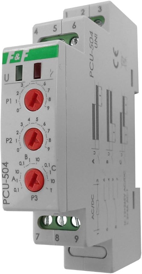 Time relay with energy maintenance after power failure relay PCU-504 UNI 8503 F&F