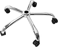 Vista 8 de Frassie Base de repuesto para silla de oficina con ruedas, base de metal resistente para silla de taburete de 2500 libras, pieza de repuesto