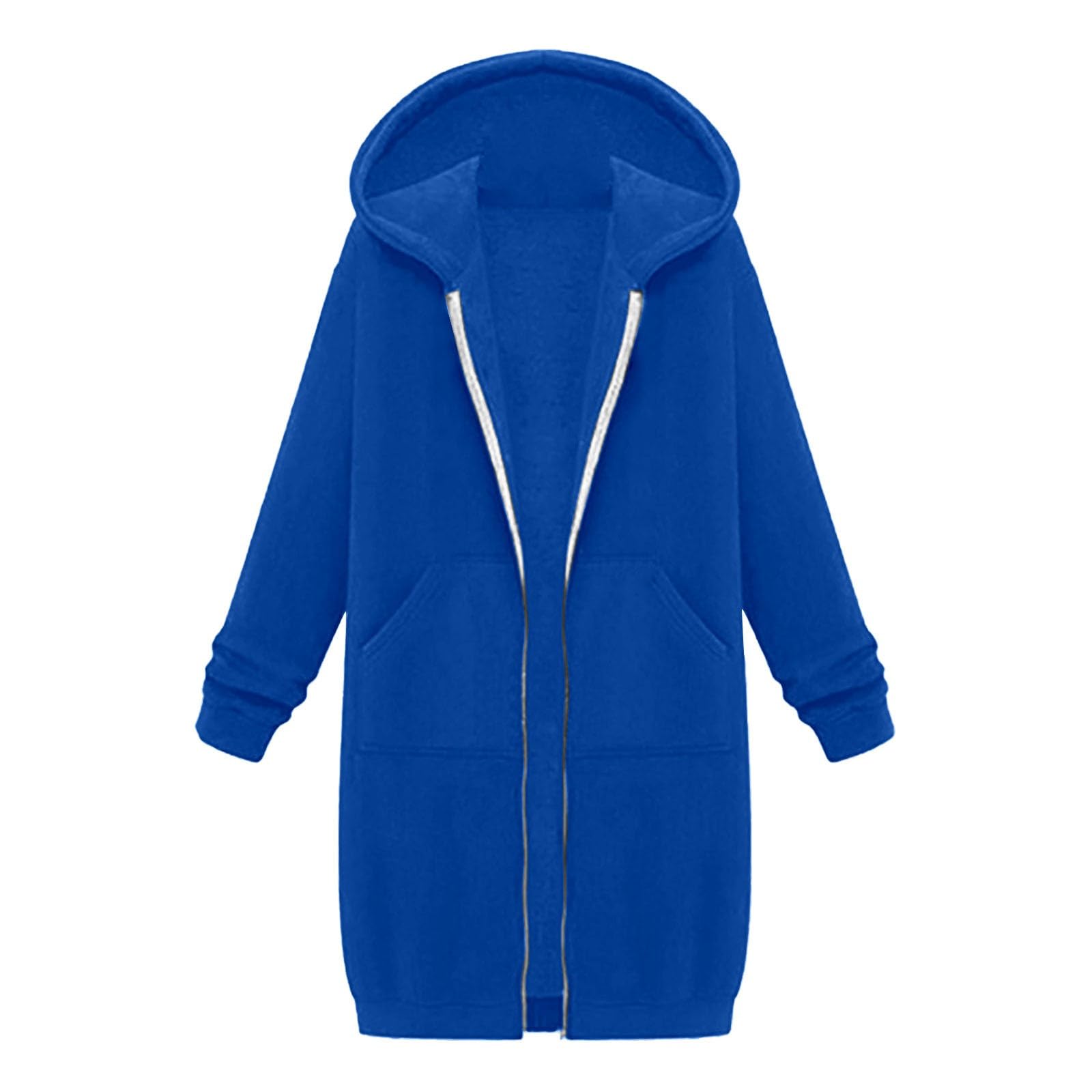 Robe à capuche ample pour femme 2026 grande taille avec capuche – Robe confortable Backwoods doublée en polaire pour l'hiver et l'automne – Haut épais tendance avec motifs – Pull mignon