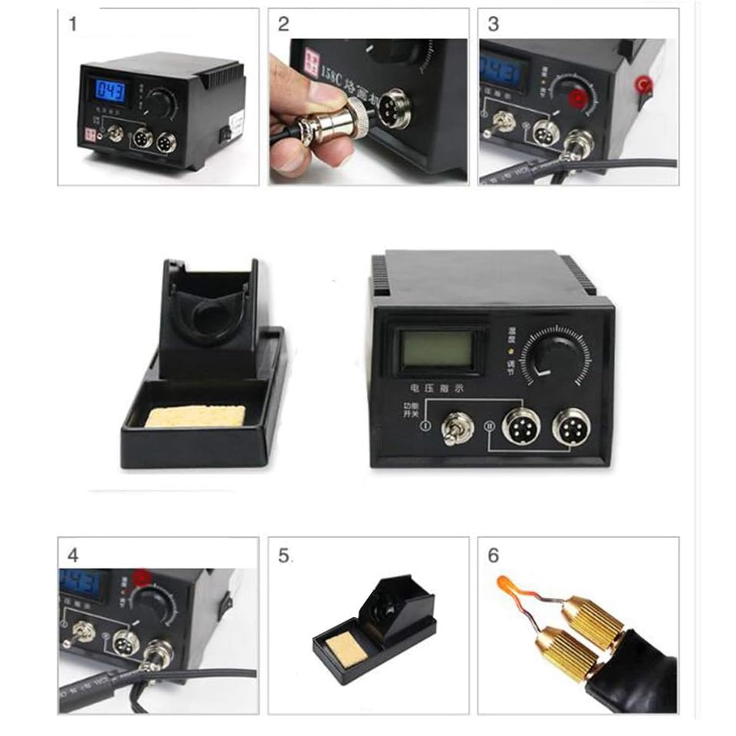 Maszyna Do Pirografii 220 V, Wielofunkcyjne Narzędzie Do Pirografii Opalanej Drewnem Tykwy O Mocy 60 W Z 20 Szt. Końcówek Drutu Do Pirografii Do Wszelkiego Rodzaju Łączenia Haczyków I Żyłek