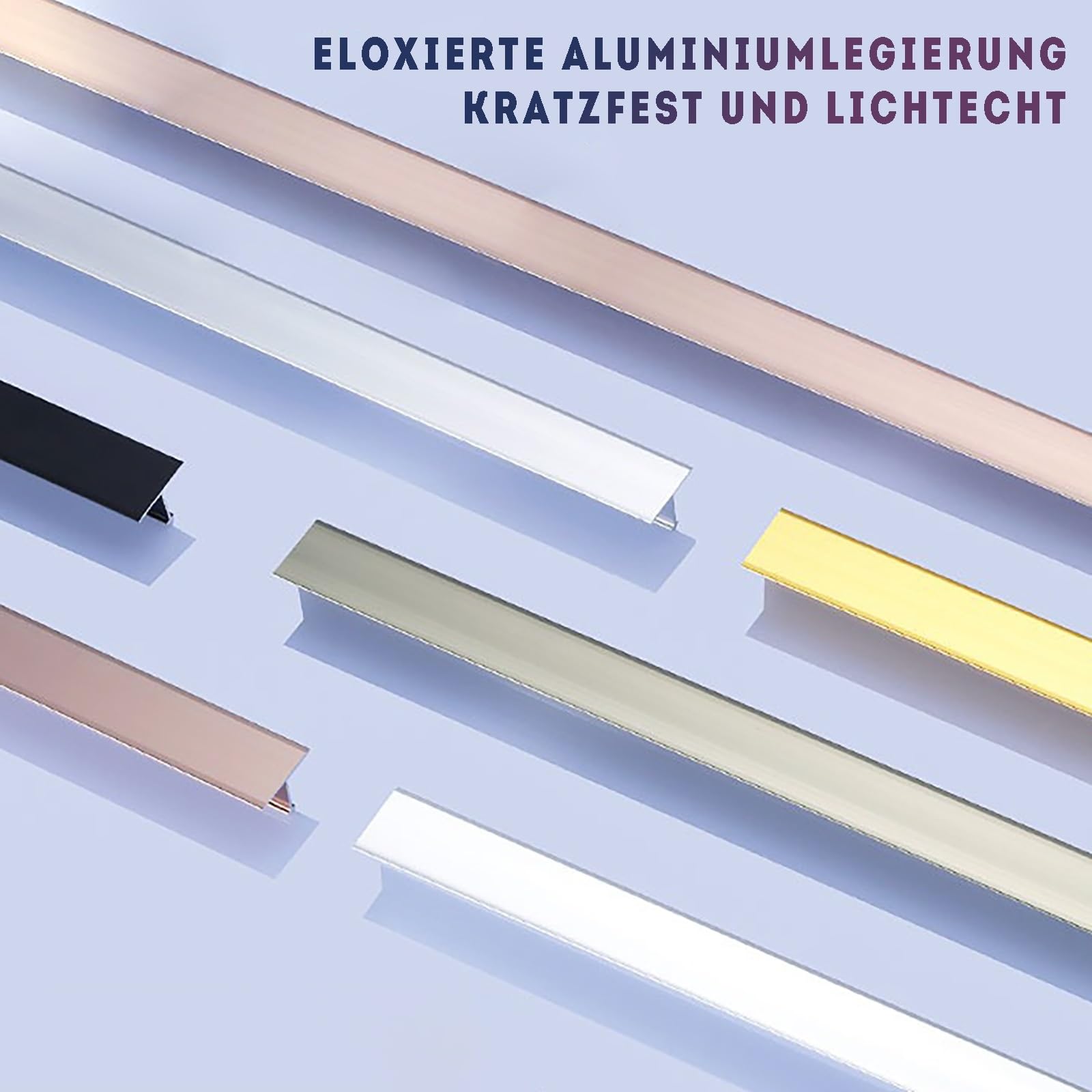 Tiras De Transición De Aluminio Para Suelos Laminados, Vinílicos Y Parquet, 125cm, 2 Piezas, Perfiles En Forma De T, Tira De Borde Para Puerta, Solución Duradera Para Suelos(Gold,Breite: 6mm)