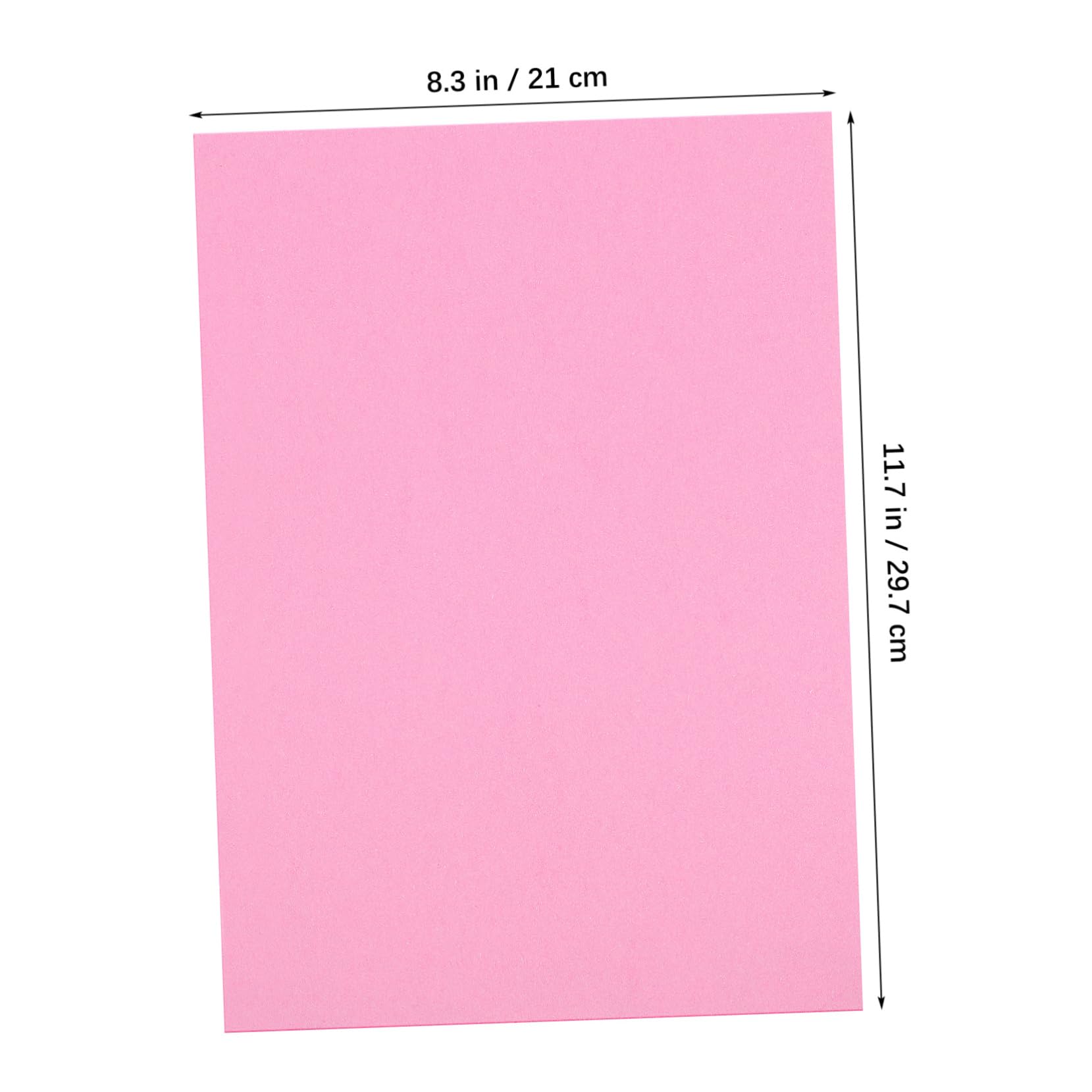 Papier Cartonné Couleur A4 Rose 230g, 100 Feuilles, Robuste et Facile à Manipuler, pour Découpage et Fabrication de Cartes pour Garçon et Filles