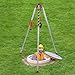 Confined Space Tripod Kit 1800LBS Winch, Confined Space Tripod 8' Legs and 65.62' Cable, Confined Space Rescue Tripod with Fall Arrester, Self-locking, Storage Bags, for Confined Space Rescue