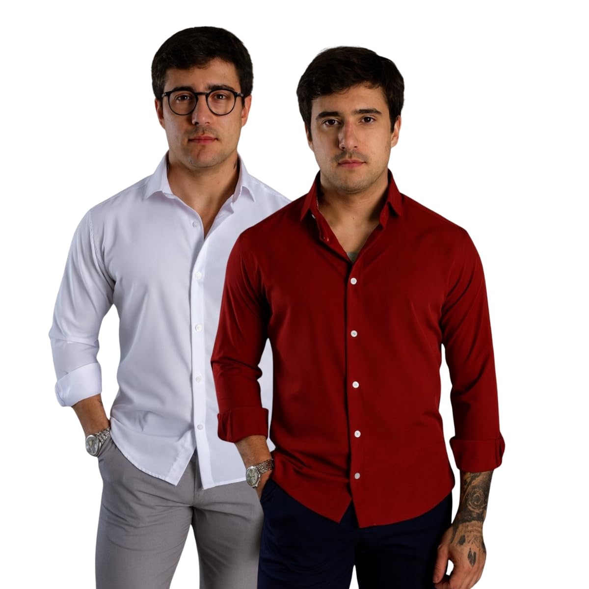 Kit 2 Camisas Sociais Masculinas, Manga Longa, Slim Fit, Tecido Premium, para Trabalho e Casual em promoção! Veja a oferta e mais achadinhos de Camisas 2 Hoje é o melhor dia para comprar Kit 2 Camisas Sociais Masculinas, Manga Longa, Slim Fit, Tecido Premium, para Trabalho e Casual com aquele preço maroto! Promoção! Aproveite a oferta! 2