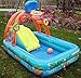 OUOU Toboggan gonflable avec piscine, parc aquatique gonflable avec toboggan pour enfants de 1 à 3 ans, cadeau