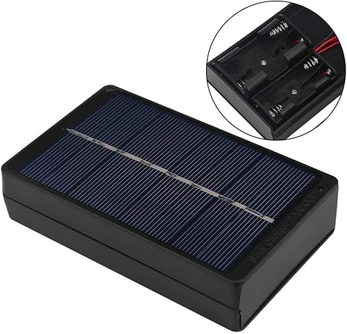 Miniatura 3 de Cargador de batería solar AA AAA Caja de carga 1W 4V Cargador de batería solar portátil para baterías AA y AAA Cargador de batería solar negro para
