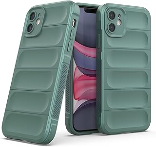 جراب حماية بامب من السيليكون والبولي يوريثين الحراري ببطانة المايكروفايبر مع للكاميرا لموبايل آبل آيفون 11 6.1 بوصة أخضر