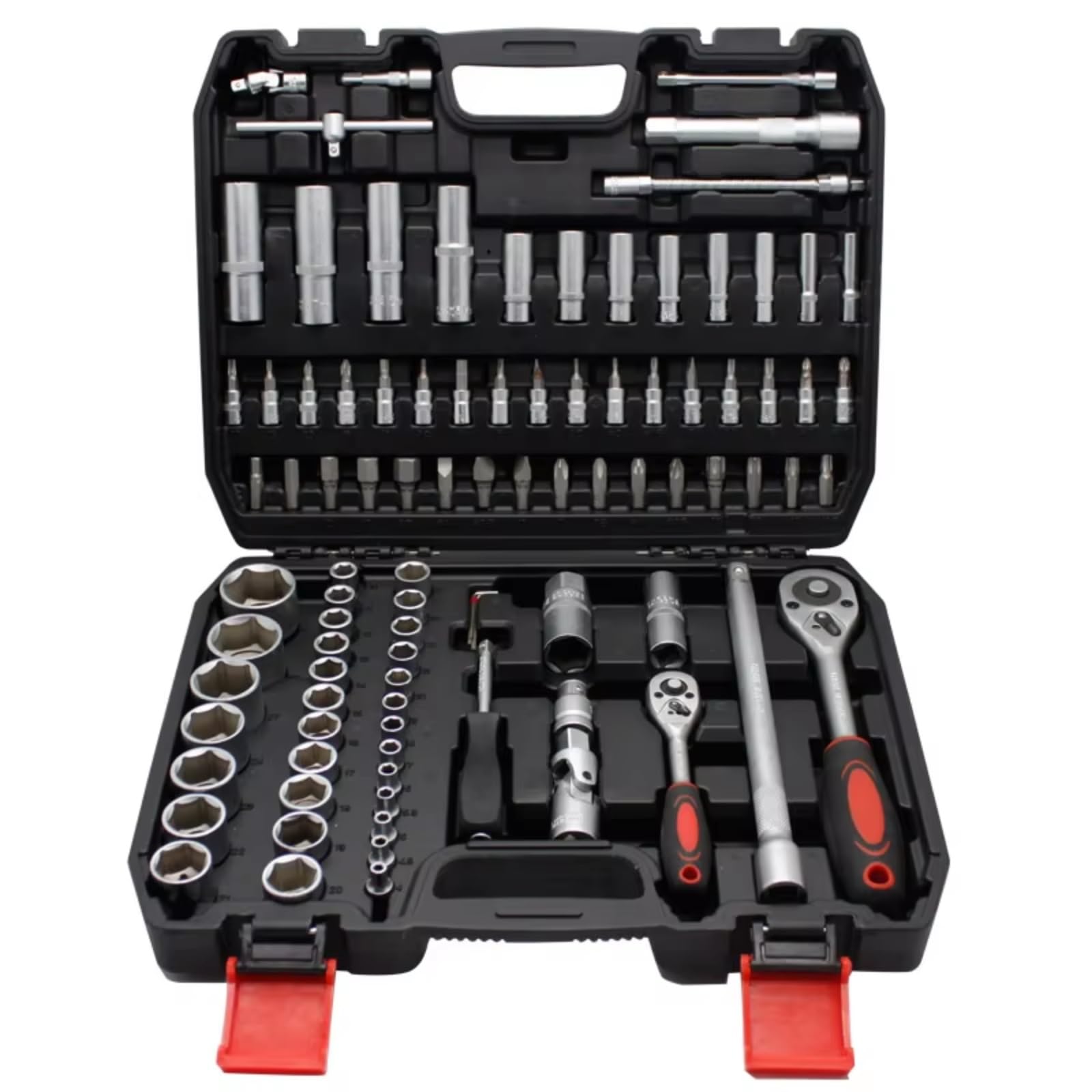 Chiavi a Cricchetto 94 Pezzi Set Strumenti Meccanica Presa Lunga Mars Maniglia A Cricchetto Punte Barra Prolunga Kit Di Strumenti Di Riparazione Combinato Chiave