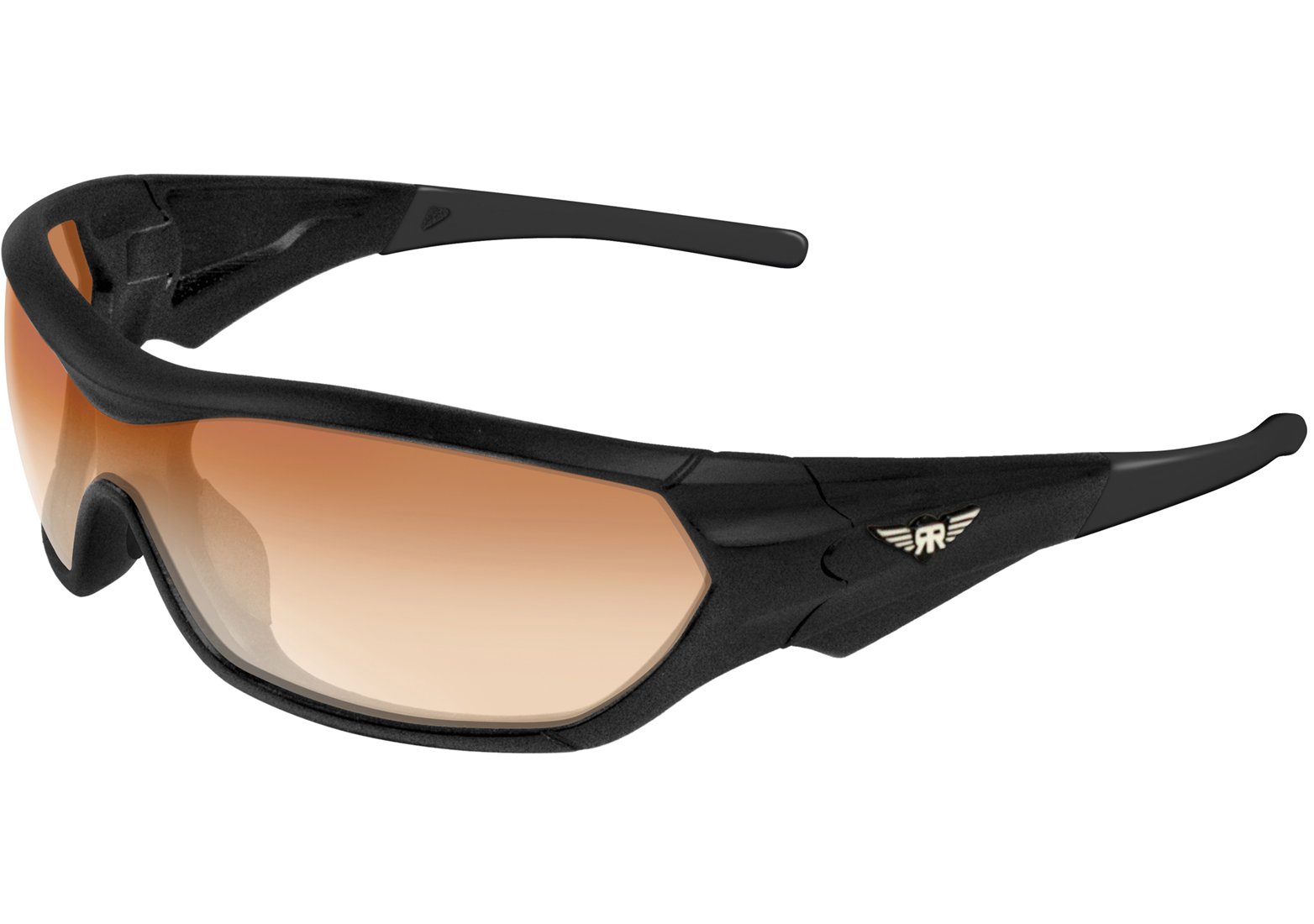 Maxx Sunglasses Rough Rider Black #2 HD Amber Lenses Sunglasses