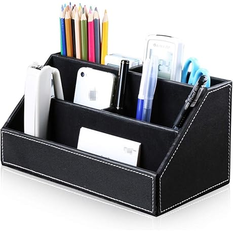 Noir 24x13.5x12cm Desk Organizer