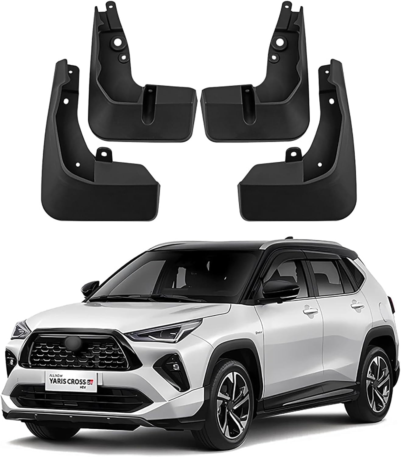 Liufangfc Normal 4Pcs Heavy Duty Rubber Mud Flaps For Toyota Yaris Cross Gr 2023