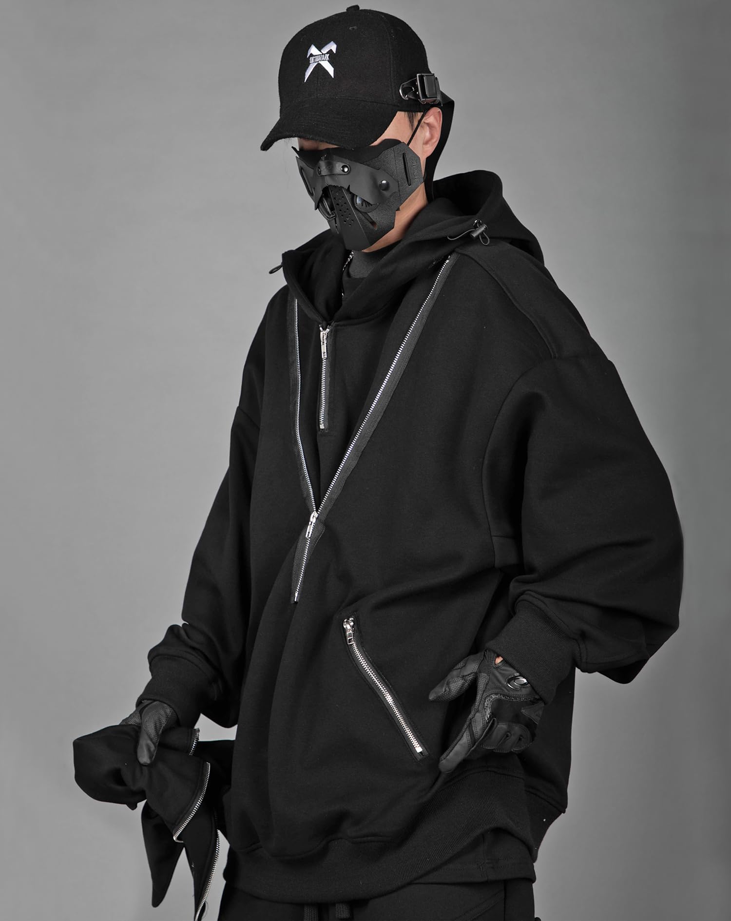 Niepce Inc Japanischer Streetwear-Hoodie für Herren