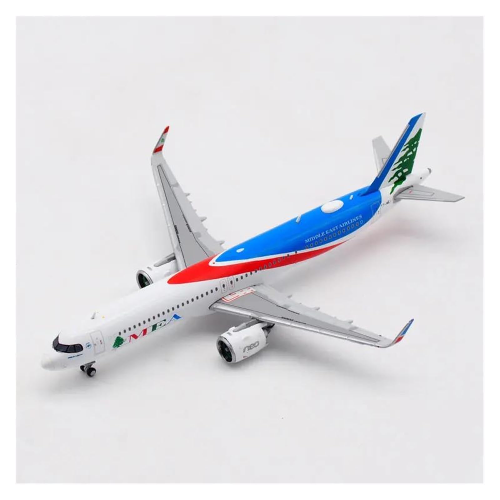 CLMJHG Vintage Classics samolot odlewany stop metalu A321 NEO T7-ME2 MEA bliski wschód linie lotnicze powietrze 1:400 samolot modele samolotów zabawka