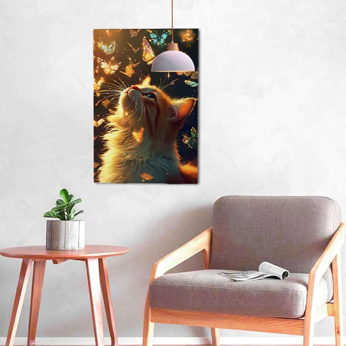 5D Diamentowe malowanie dla dorosłych, diamentowy obraz z pełnym akcesoriami, DIY diamentowe obrazy dla dzieci, zestaw do haftu krzyżykowego do aktywności ręcznej, dekoracji ścian (motyl) 70x90cm D-43