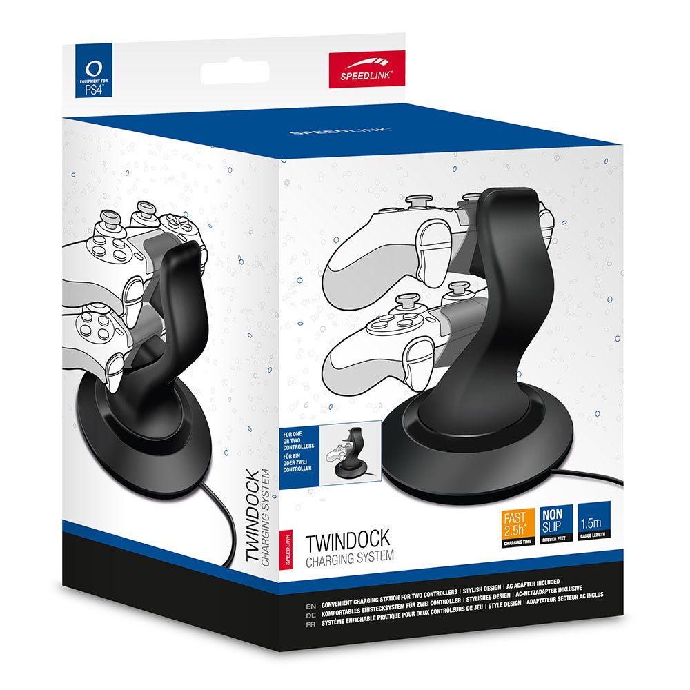 Speedlink TWINDOCK Charging System - Charging station for 2 DUALSHOCK 4 controllers for PlayStation 4, black