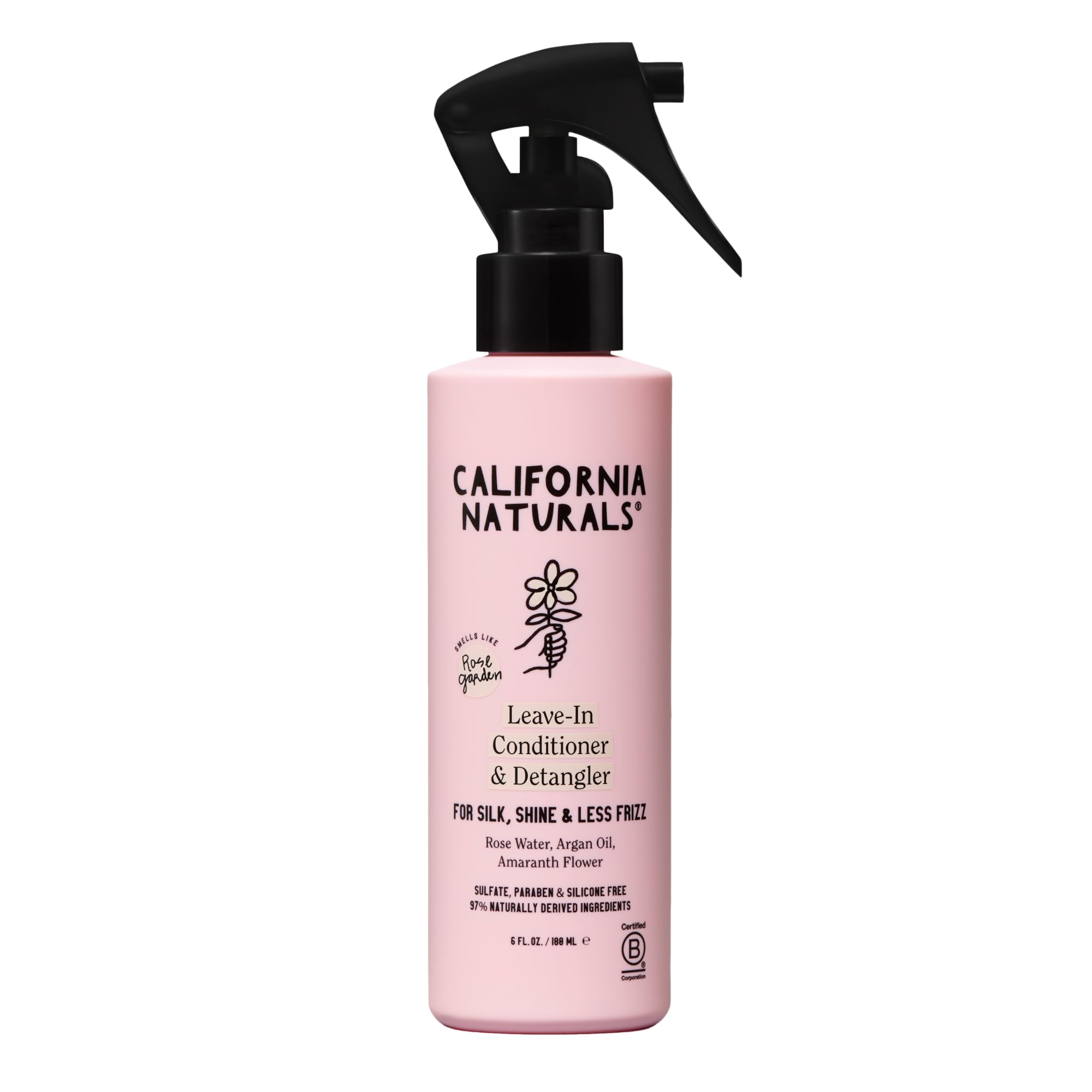 California Naturals Leave In Conditioner, Coconut Milk Hair Care Detangler, Natural, Vegan, Paraben & Sulfate Free, Smoothing, Primer & Stylerfor Frizzy, Dry, Hair and All Hair Types, 6 fl oz