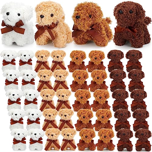 Liliful 40 PCS 5 Inches Mini Plush Dogs Small Stuffed Dog Bulk Cute Plush Toy Dog Party Favors Soft Stuffed Dog Doll for Goodie Bag Fillers Back to School Birthday Party Favor Gift Carnival Prize Liliful 40 PCS 5 Inches Mini Plush Dogs Small Stuffed Dog Bulk Cute Plush Toy Dog Party Favors Soft Stuffed Dog Doll for Goodie Bag Fillers Back to School Birthday Party Favor Gift Carnival Prize