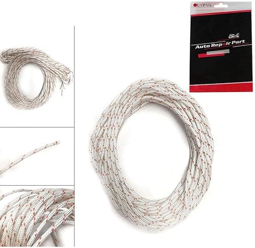 Miniatura 8 de FLYPIG Cuerda de arranque de retroceso de 0.118 in, 32.8 ft, 30 pies, cuerda de arranque del motor, cuerda de tracción para Husqvarna Stihl Echo